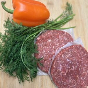 Grass Fed Organic Beef Patties( Pack of 4- each 6 oz. )